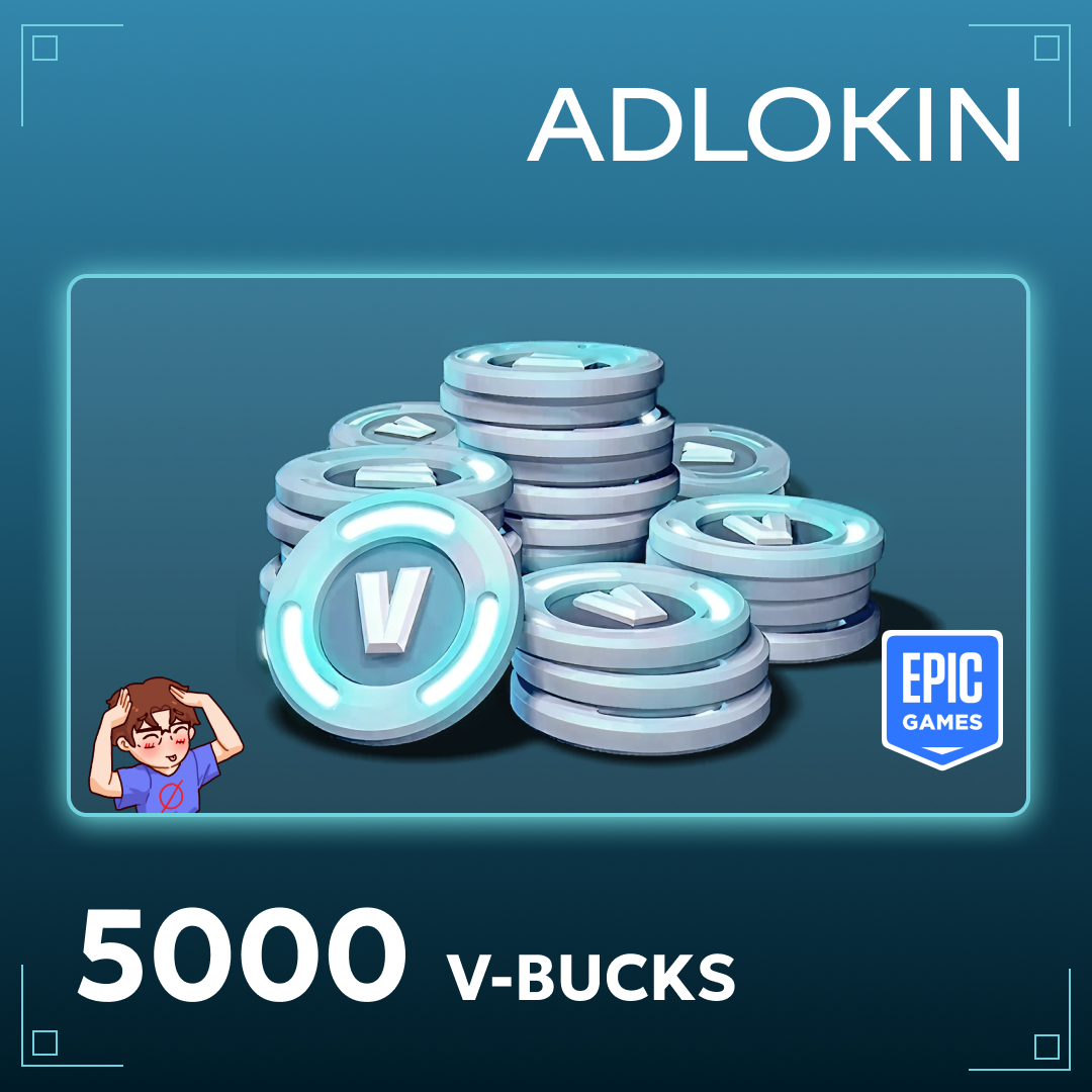 5000 V-Bucks для epic games ключ активации - ADLOKIN