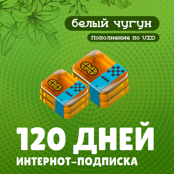 4 Интернот-подписки пополнение по ID - белый чугун