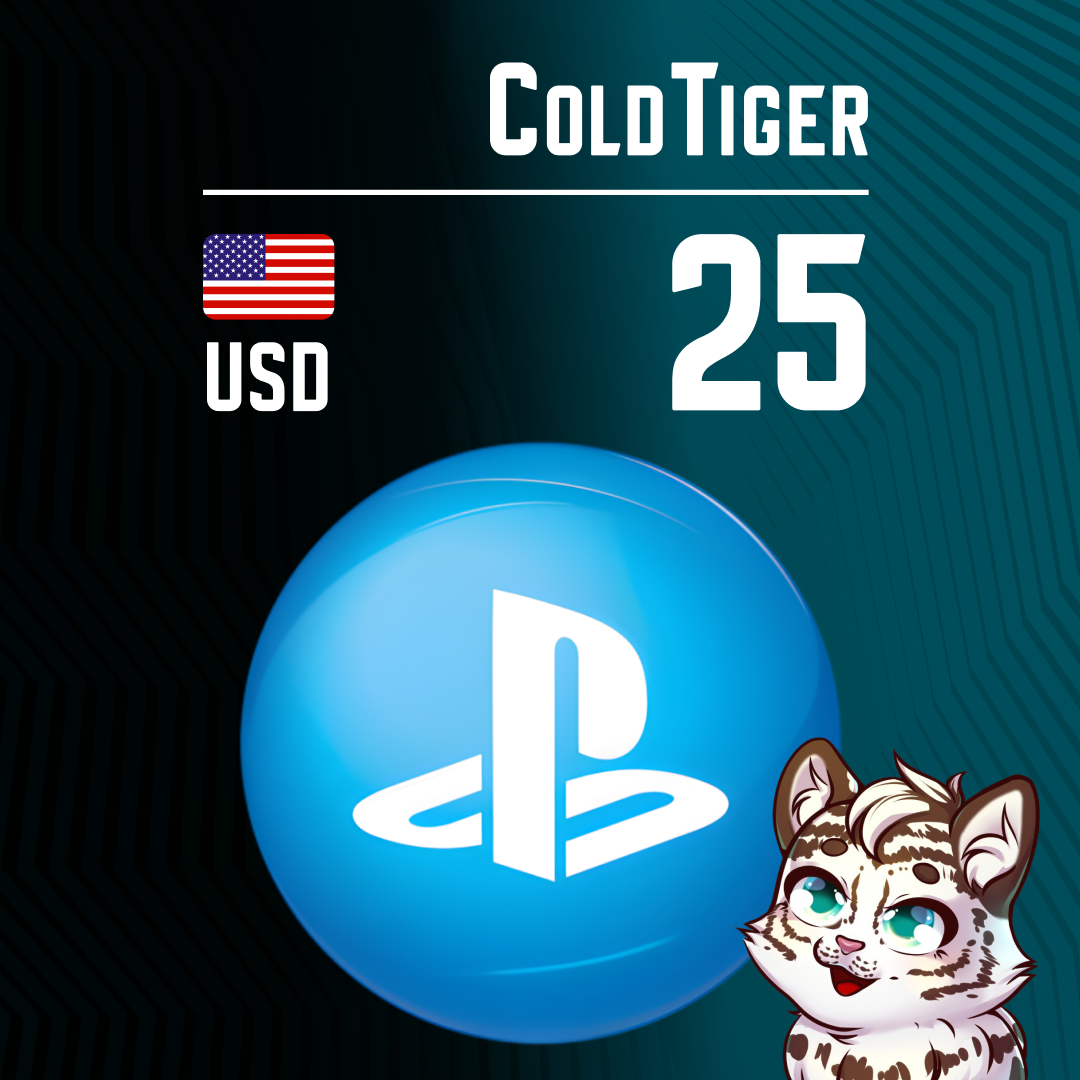 25 USD для playstation ключ активации - ColdTiger