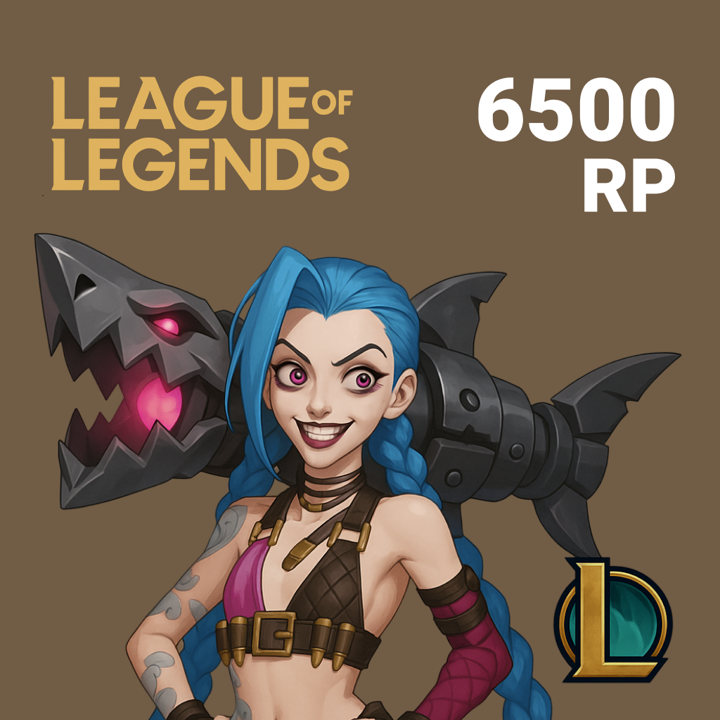 League of Legends 6500 riot games EUW - Gems