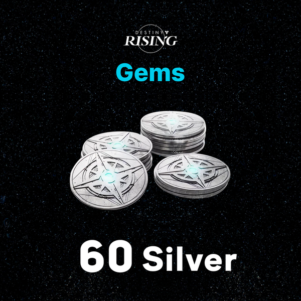 60 Серебра по логину Destiny Rising - Gems