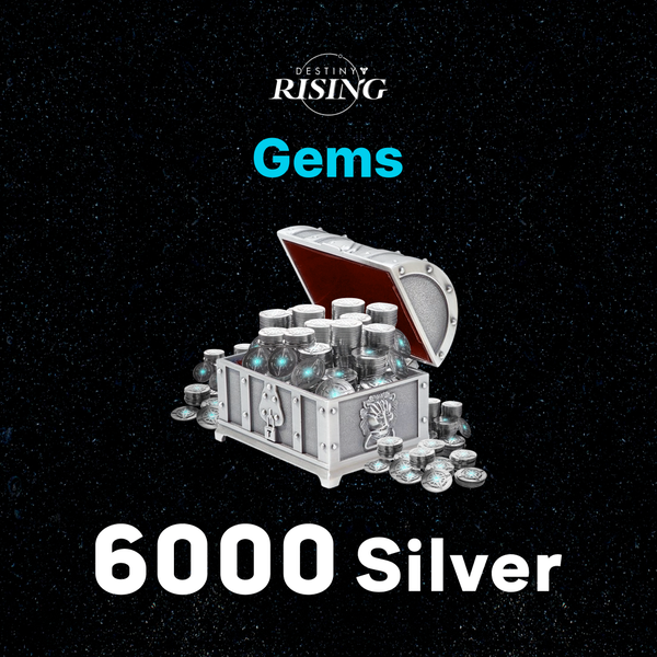 6000 Серебра по логину Destiny Rising - Gems