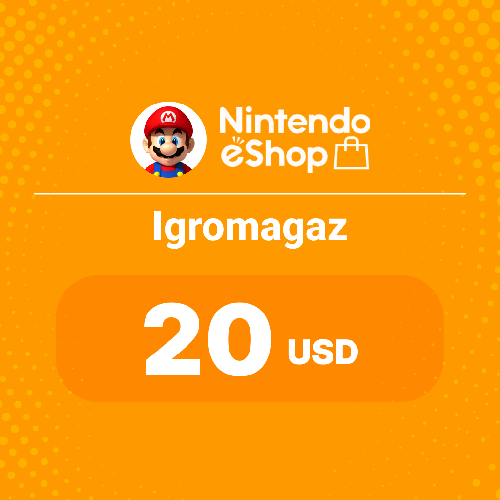 Карта Nintendo eShop на 20 USD >US< - Igromagaz