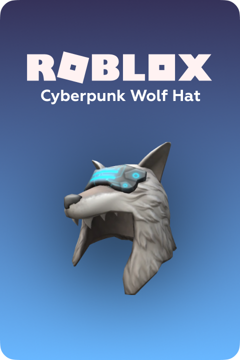Roblox DLC cyberpunk wolf hat ключ roblox GL - Kupikod