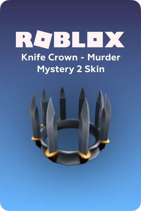 Roblox DLC knife crown - murder mystery 2 skin ключ roblox GL - Premium Shop