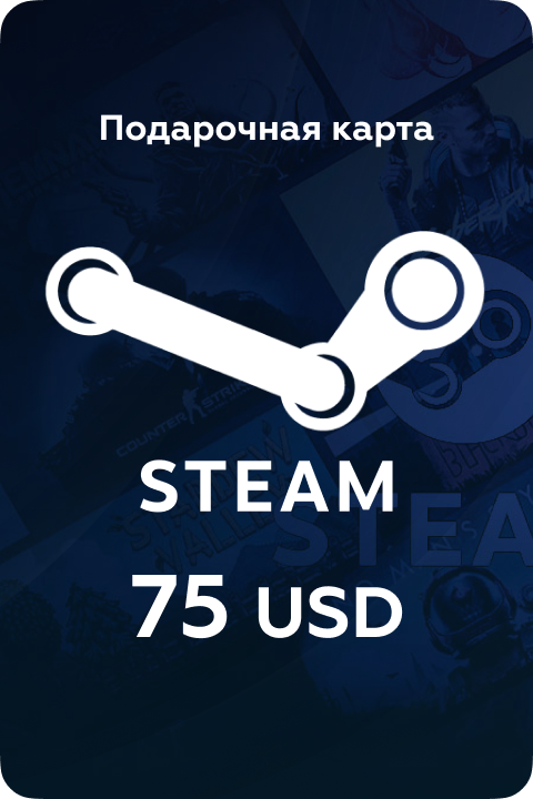 Подарочная карта Steam на 75 AR - Kupikod