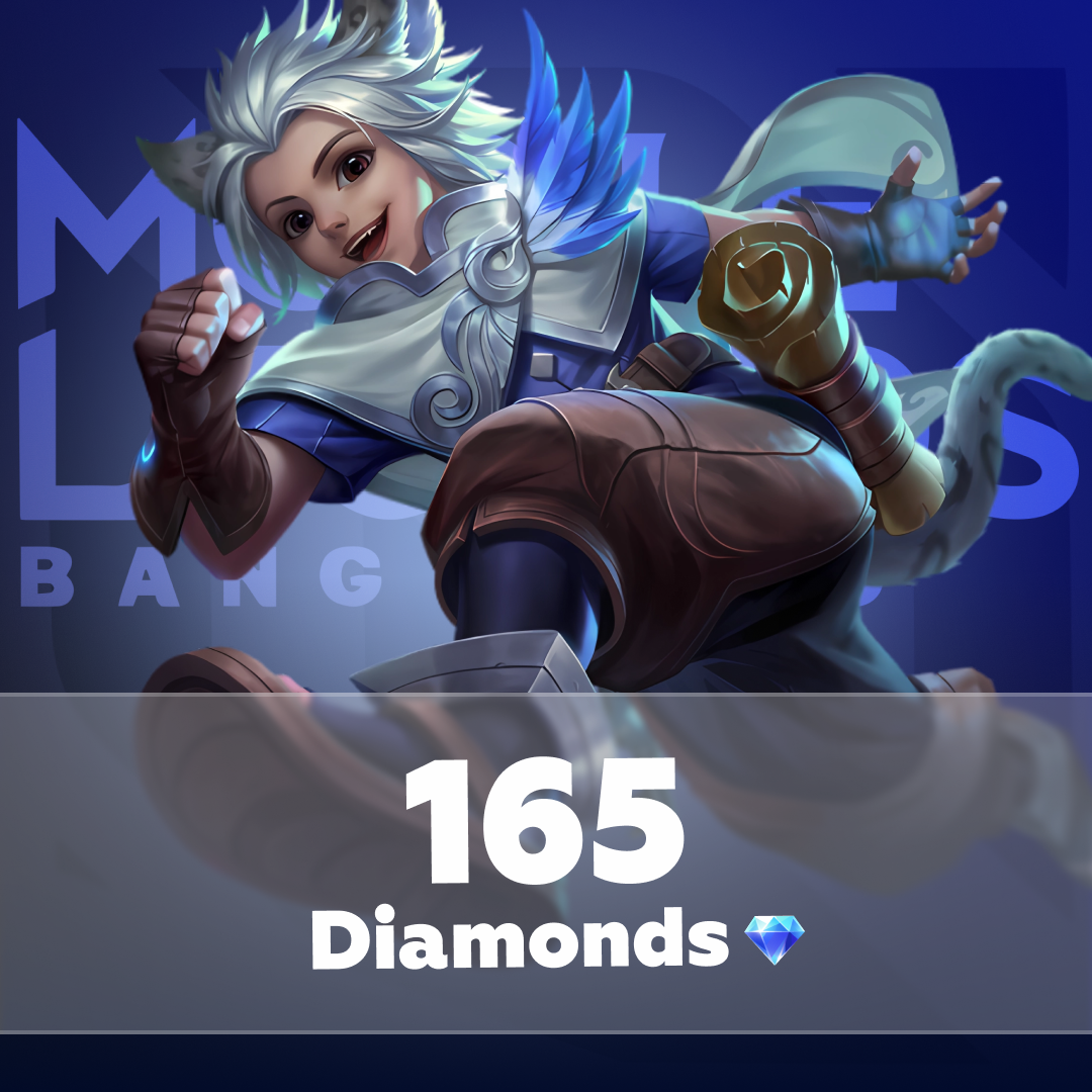 165 алмазов по логину Mobile Legends: Bang Bang - Mobile Store