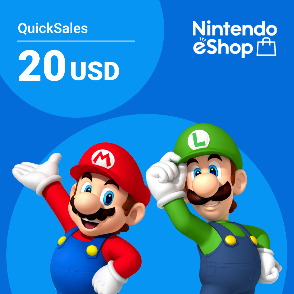 Карта пополнения Nintendo eShop на 20 USD - QuickSales