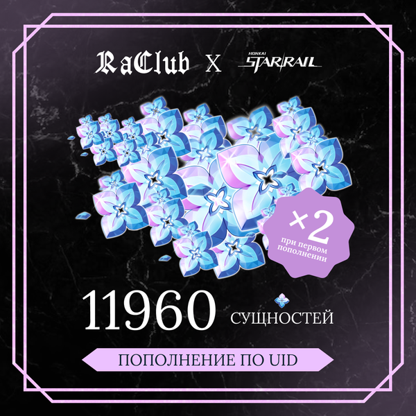 11960 Сущностей пополнение по ID - raclub