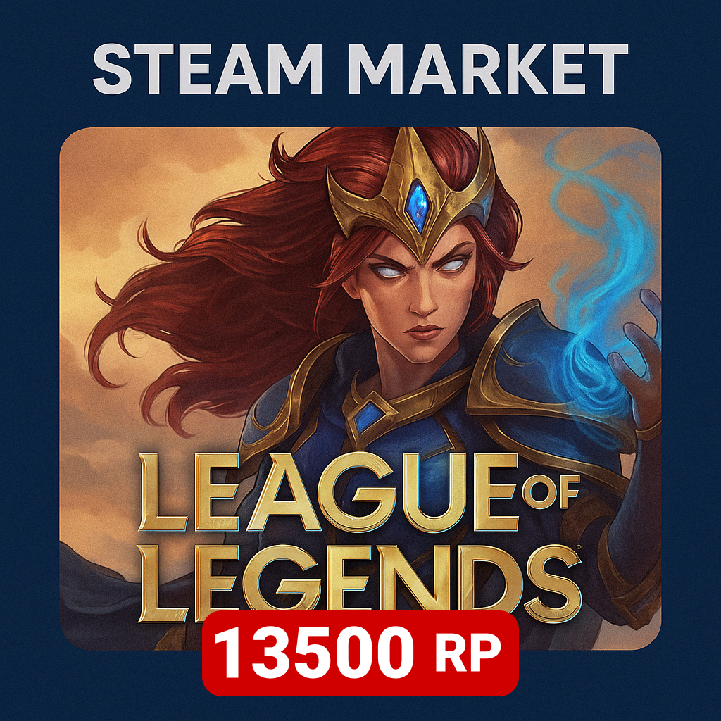 League of Legends 13500 RP код пополнения riot games EUW - Steam Market