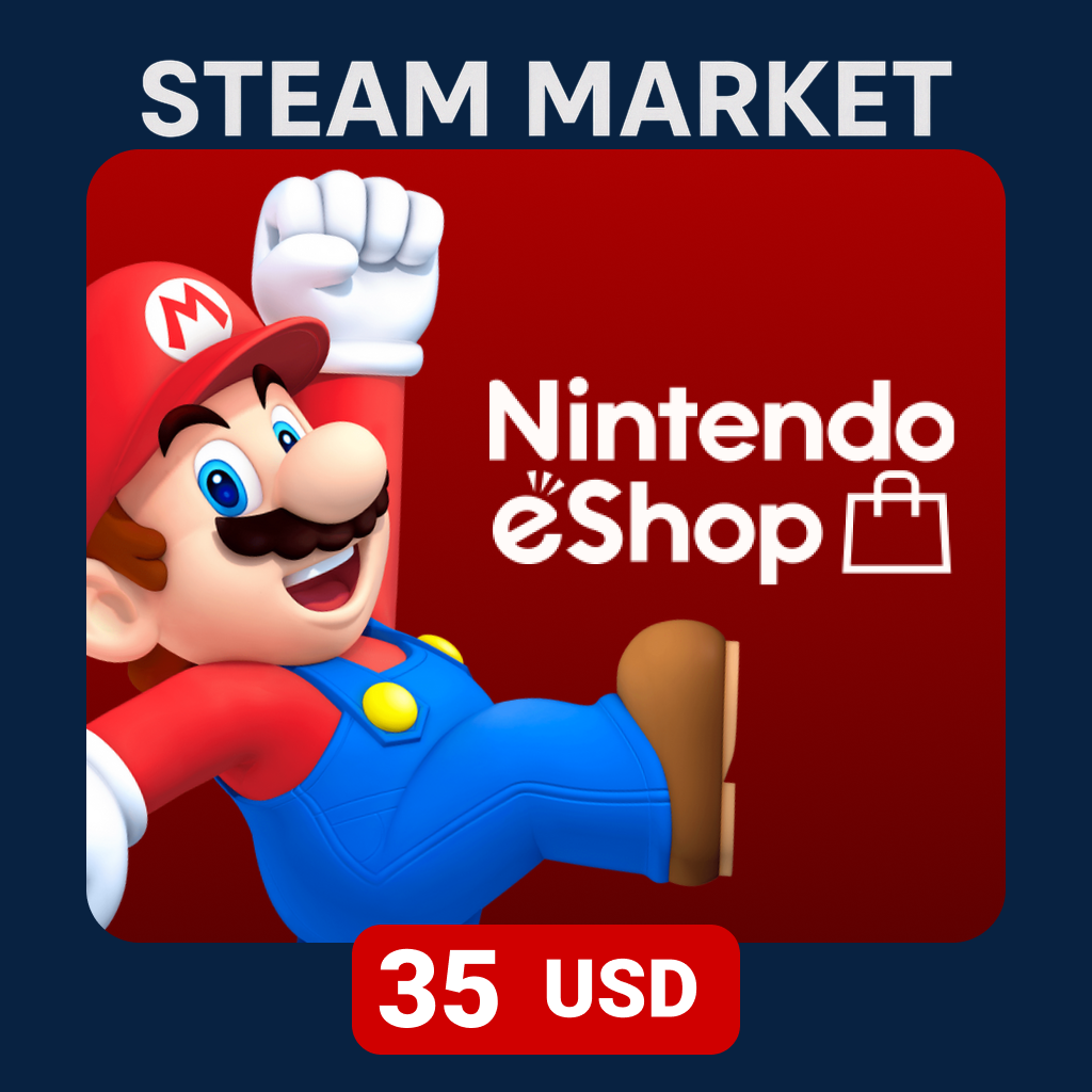 Nintendo eShop 35 USD код пополнения nintendo US - Steam Market