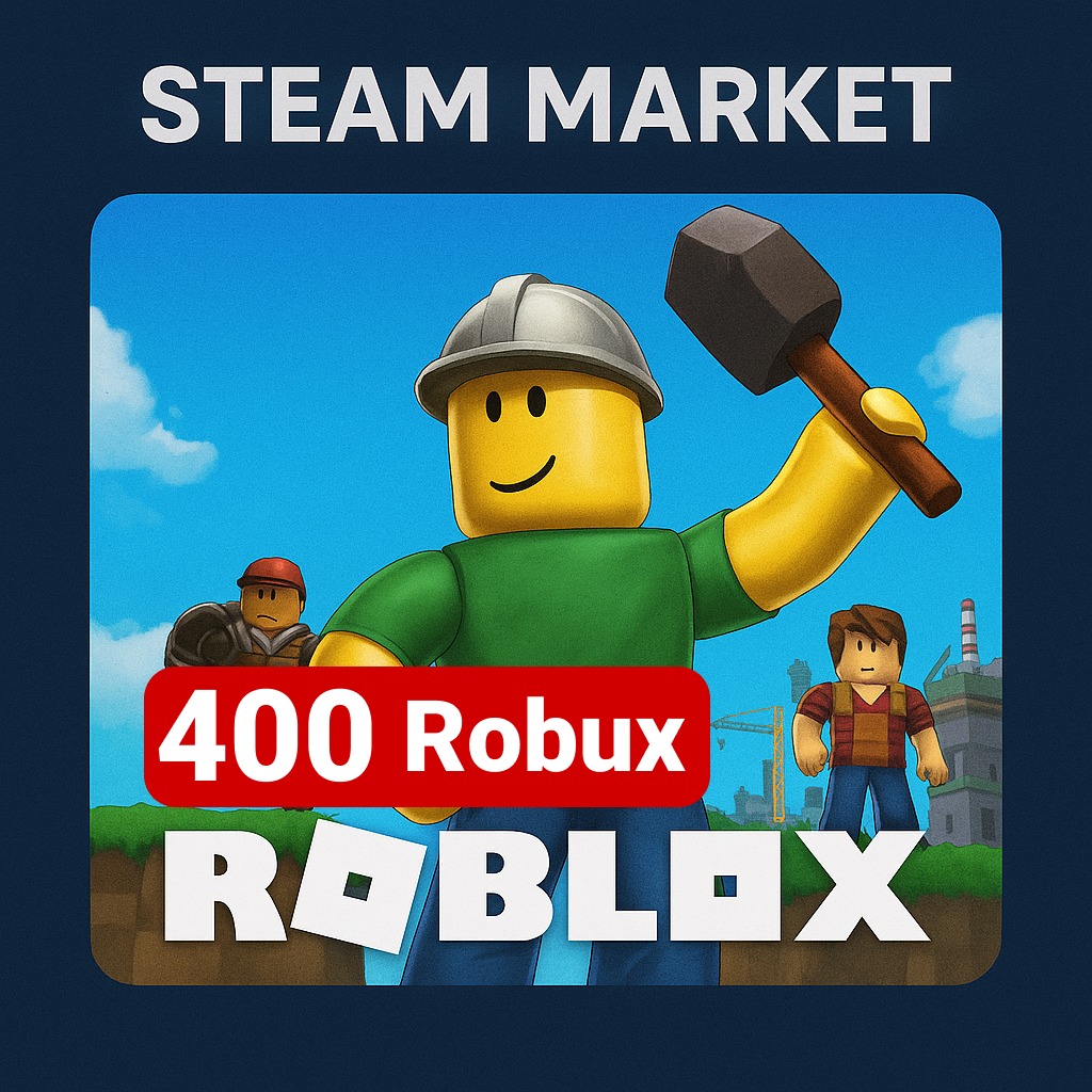 Roblox 400 Robux код пополнения roblox GL - Steam Market