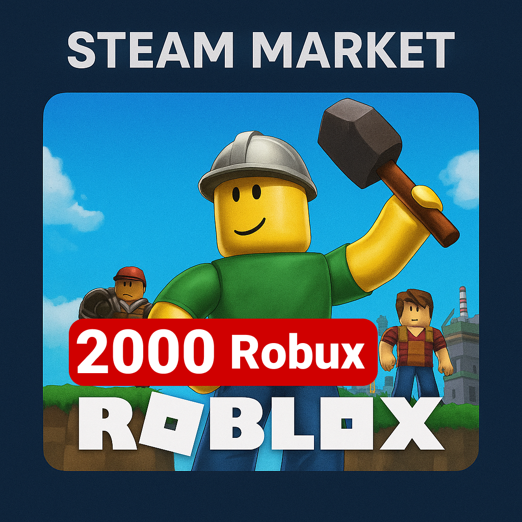 Roblox 2000 Robux код пополнения roblox GL - Steam Market