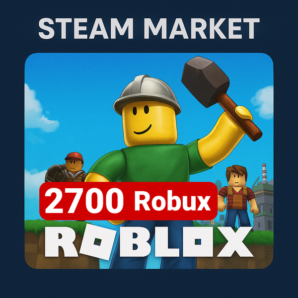 Roblox 2700 Robux код пополнения roblox GL - Steam Market