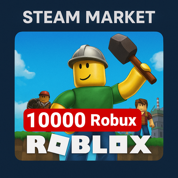 Roblox 10000 Robux код пополнения roblox GL - Steam Market